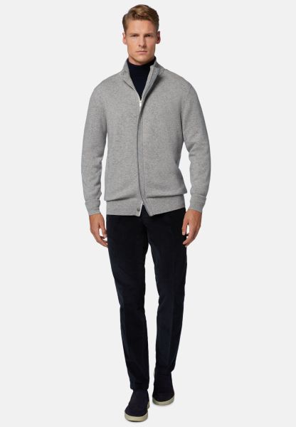 Knitwear Men Hazelnut Full-Zip Jumper In Wool And Cashmere Exclusive