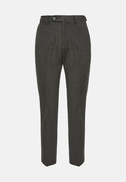 High-Quality Trousers In Stretch Flannel Men Pants