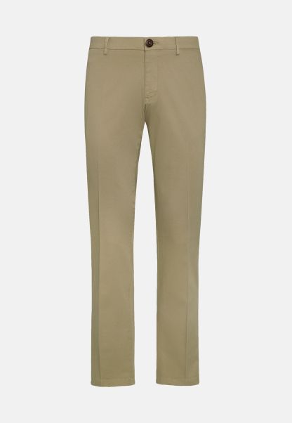 Pants Exclusive Offer Men Stretch Cotton/Tencel Trousers