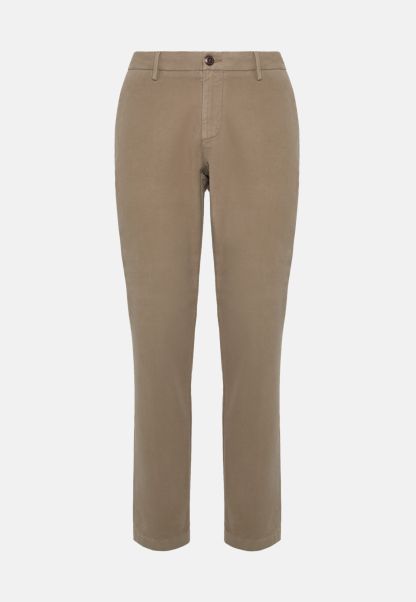 Men Pants Trousers In Stretch Cotton Moleskin Time-Limited Discount