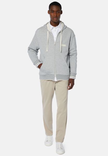 Sweatshirts And Joggers Men Sturdy B939 Full-Zip Sweatshirt In A Cotton And Nylon Blend
