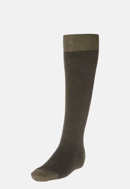 Socks Easy Men Socks With Micro Pattern In Organic Cotton