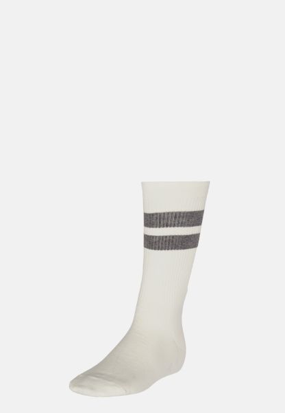 Socks Men Special Double Striped Socks In A Cotton Blend