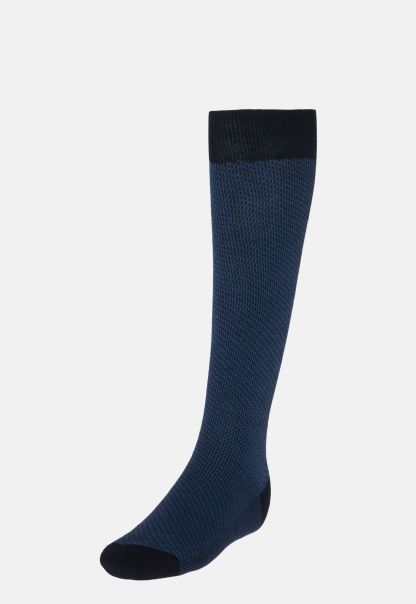 Elegant Men Socks With Micro Pattern In Organic Cotton Socks