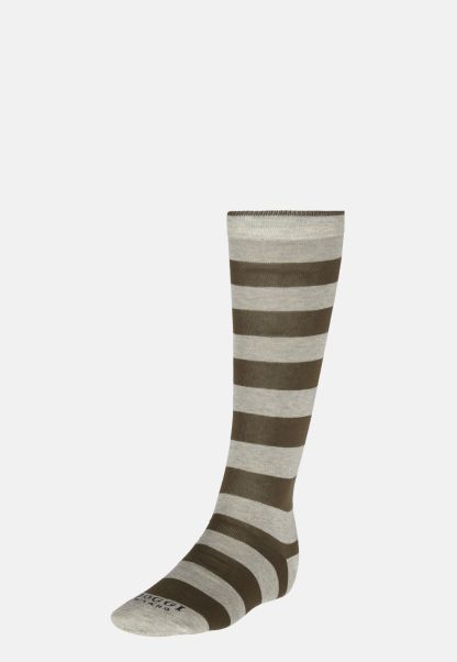 Socks Socks With Macro Striped Pattern In Cotton Blend Men Discounted