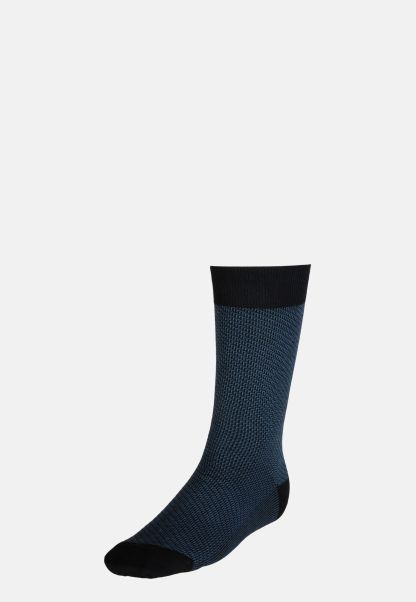 Socks With Micro Pattern In Organic Cotton Men Socks Smart