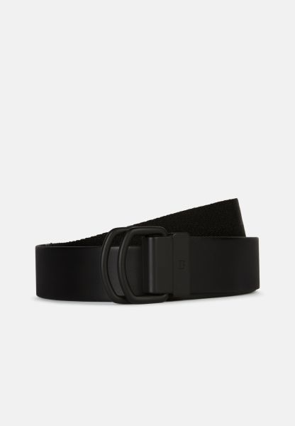 Tough Men Leather Belt With Ribbon Trim Belts
