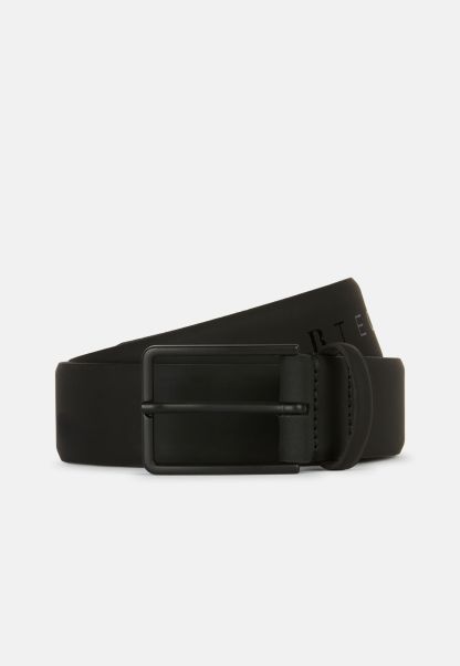 Fire Sale Rubberised Leather Belt With Logo Belts Men