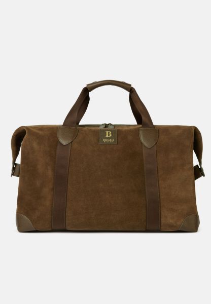 Rucksacks And Suitcases Men New Travel Bag In Suede Leather