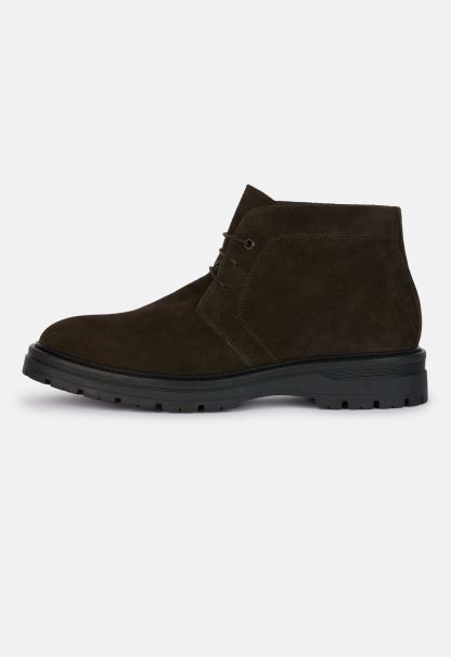 Easy Boots Suede Leather Ankle Boots Men